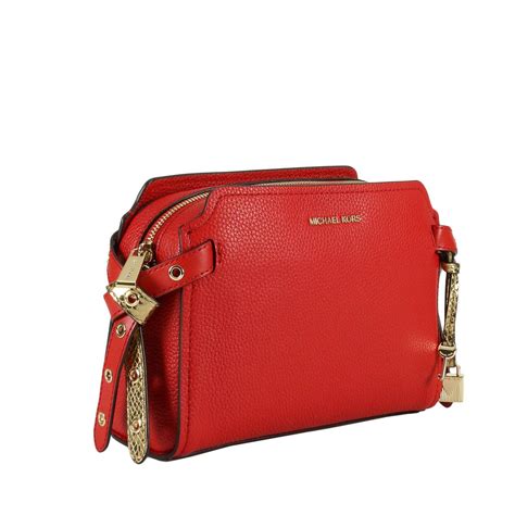 michael kors rot tasche|michael kors manhattan contrast trim.